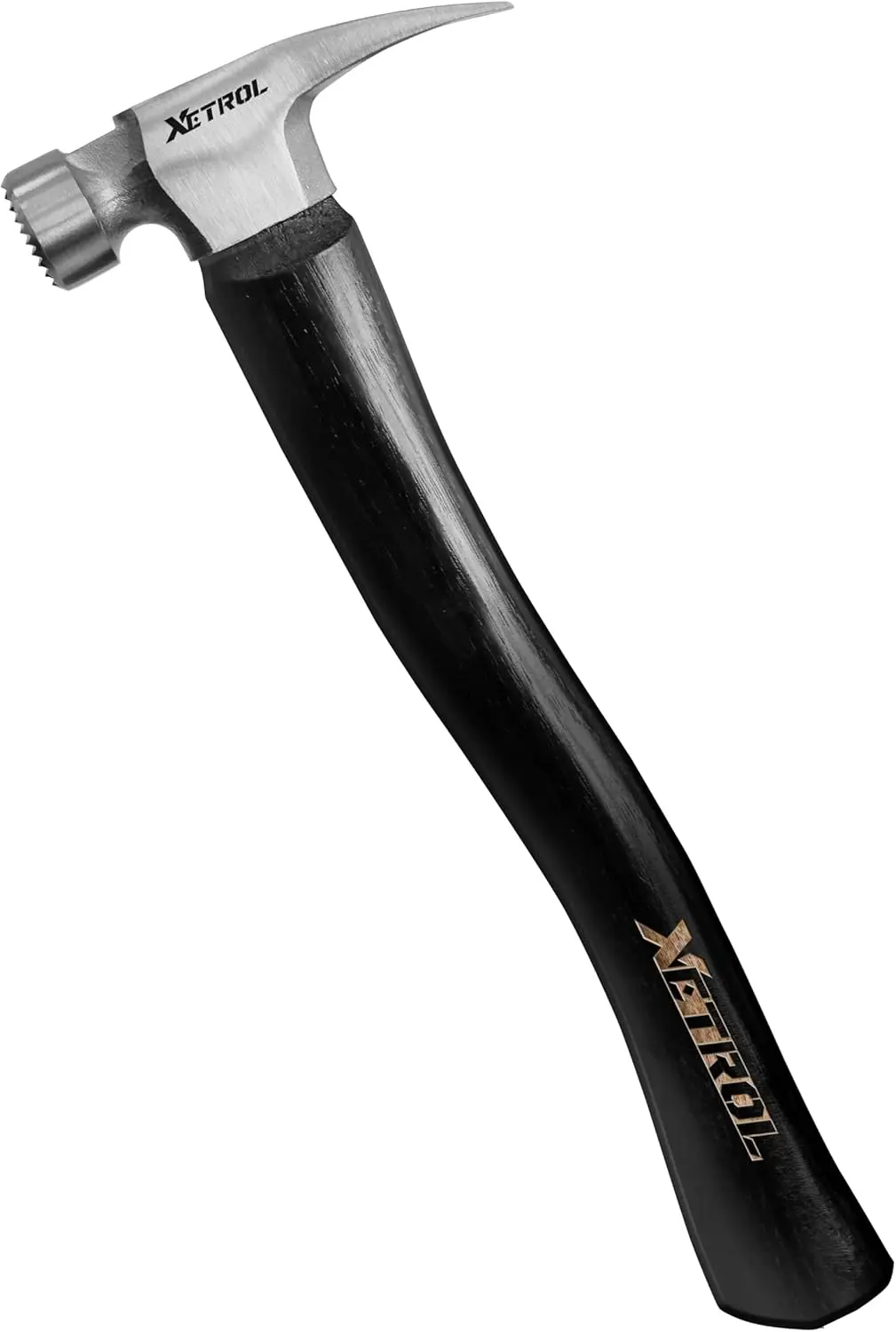 16 oz Rip Claw Hammer with Milled Face and Hickory Handle for Woodworking, Carpentry, and Nail Pulling