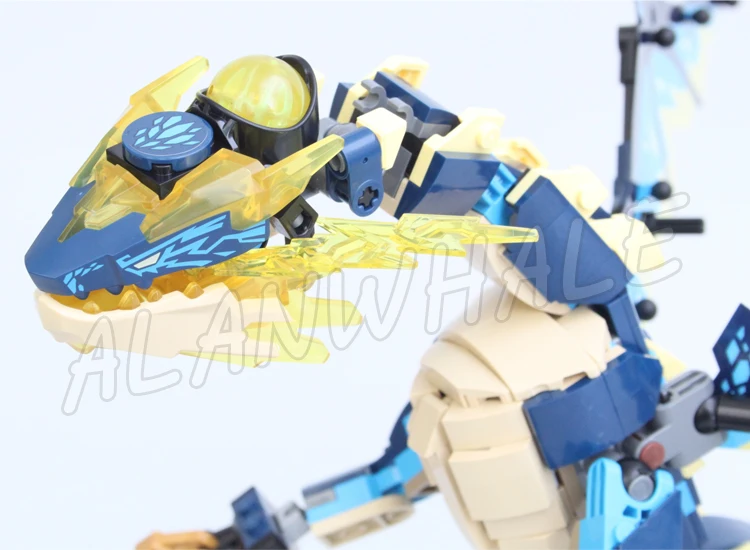 1038 pz Shinobi elementale Dragon vs The Empress Mech Gold-bladed Flying Vehicle 1796 Building Block Toys compatibile con il modello