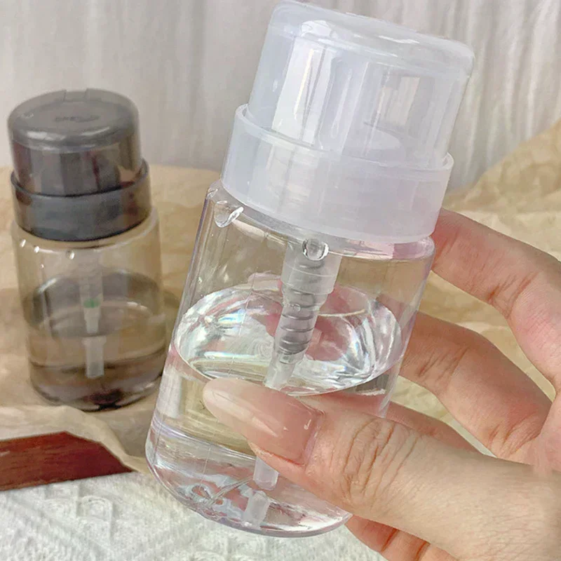 Bouteilles rechargeables pour ongles, distributeur de pompe à pression vide, dissolvant de vernis à ongles, nettoyant, bouteille de maquillage, outil de manucure