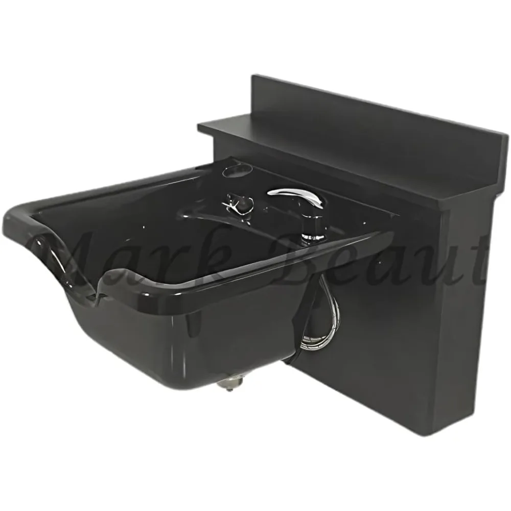 وعاء شامبو بلاستيكي ABS مثبت على مربع أسود، خزانة سوداء