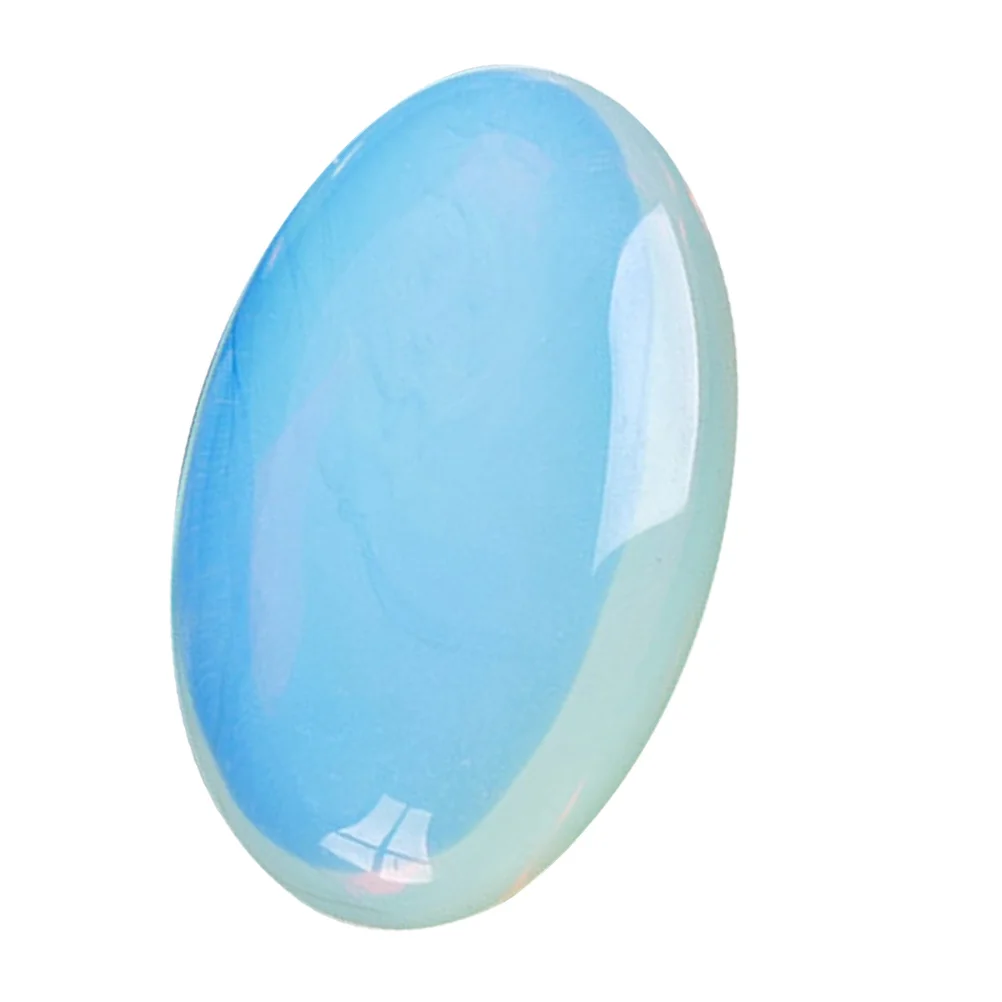 

Oval Shape Crystal Stone Decor Desktop Ornament for Home Office Indoor Decoration Stress Relief Craft Gift Crystal Stone Statue