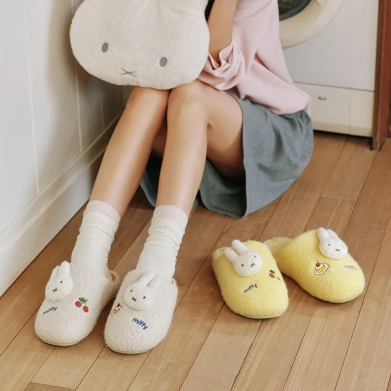 Neue Miffy-Kaninchen-Baumwollpantoffeln, kreative Cartoon-Hausschuhe, warm, bequem, hochwertig, einfach, niedlich, rutschfest, langlebig. – Detail 4