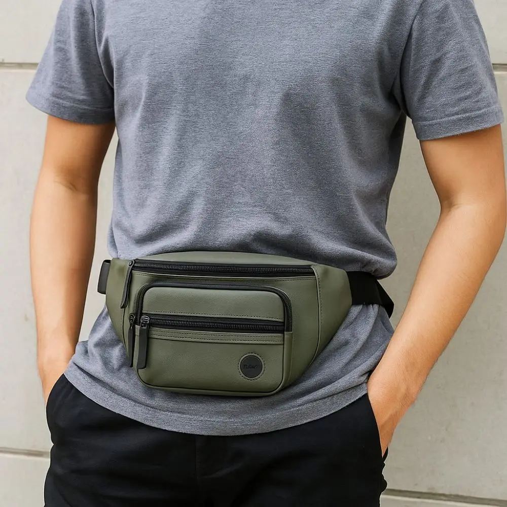 

Nylon Convertible Waist Pack Large Capacity Multi-pocket Chest Bag Waterproof Wear Resistant Single Shoulder Bag