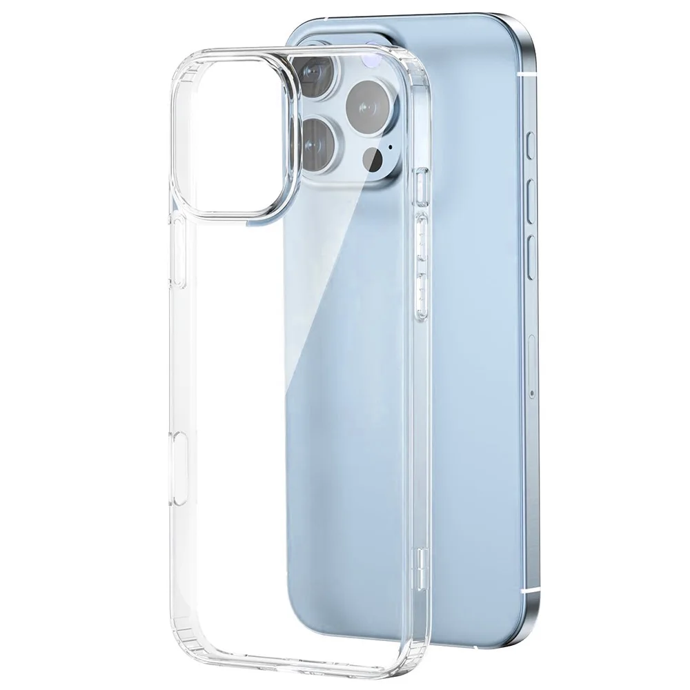 

Shockproof Case For iPhone 16e 16 15 14 13 12 11 Pro Max Plus Mini Clear Hybrid Hard Back Cover Clear Silicone Shell Ultra Thin