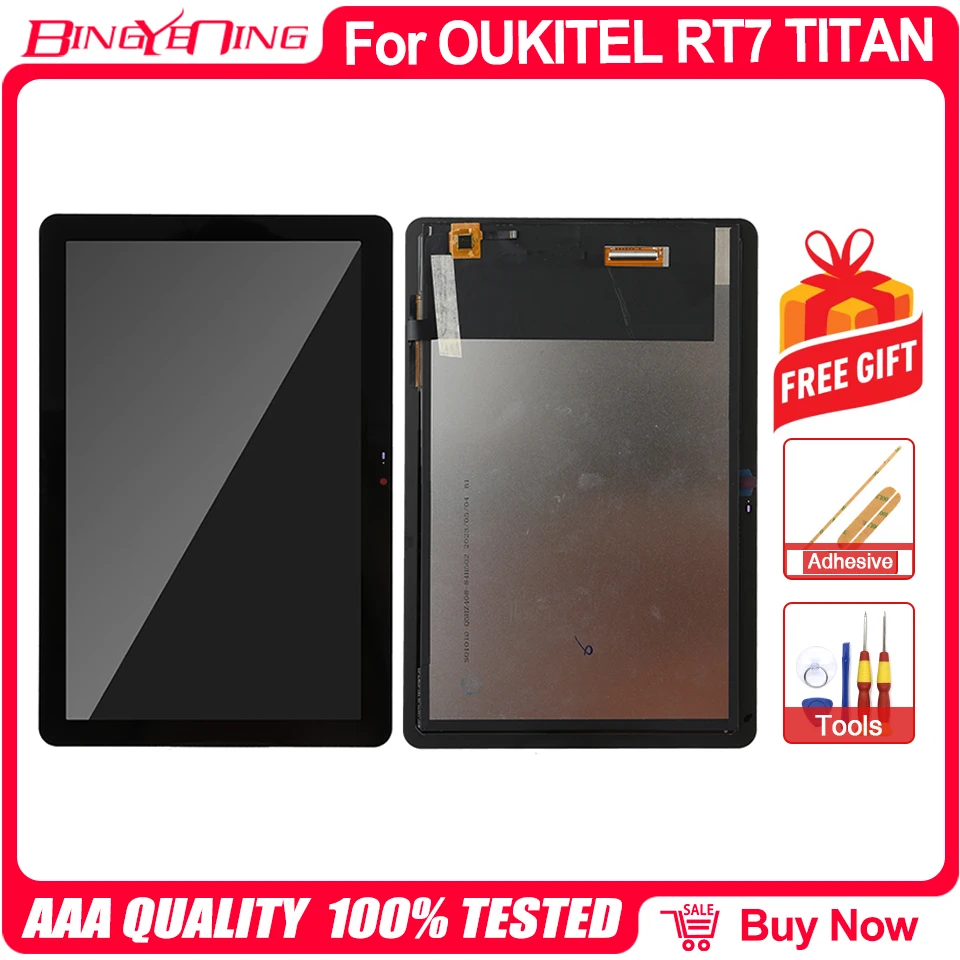 100% Original Brand New For Oukitel RT7 TITAN LCD +Touch Screen Digitizer Repair Replacement Accessories Parts