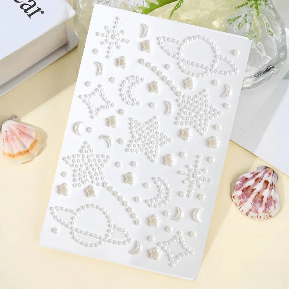 1 قطعة ملصقات جواهر وجه نجمة القمر المتلألئة ثلاثية الأبعاد مستديرة من حجر الراين الماسي والأحجار الكريمة ملصقات الجسم لتزيين مكياج حفلات المهرجانات #5