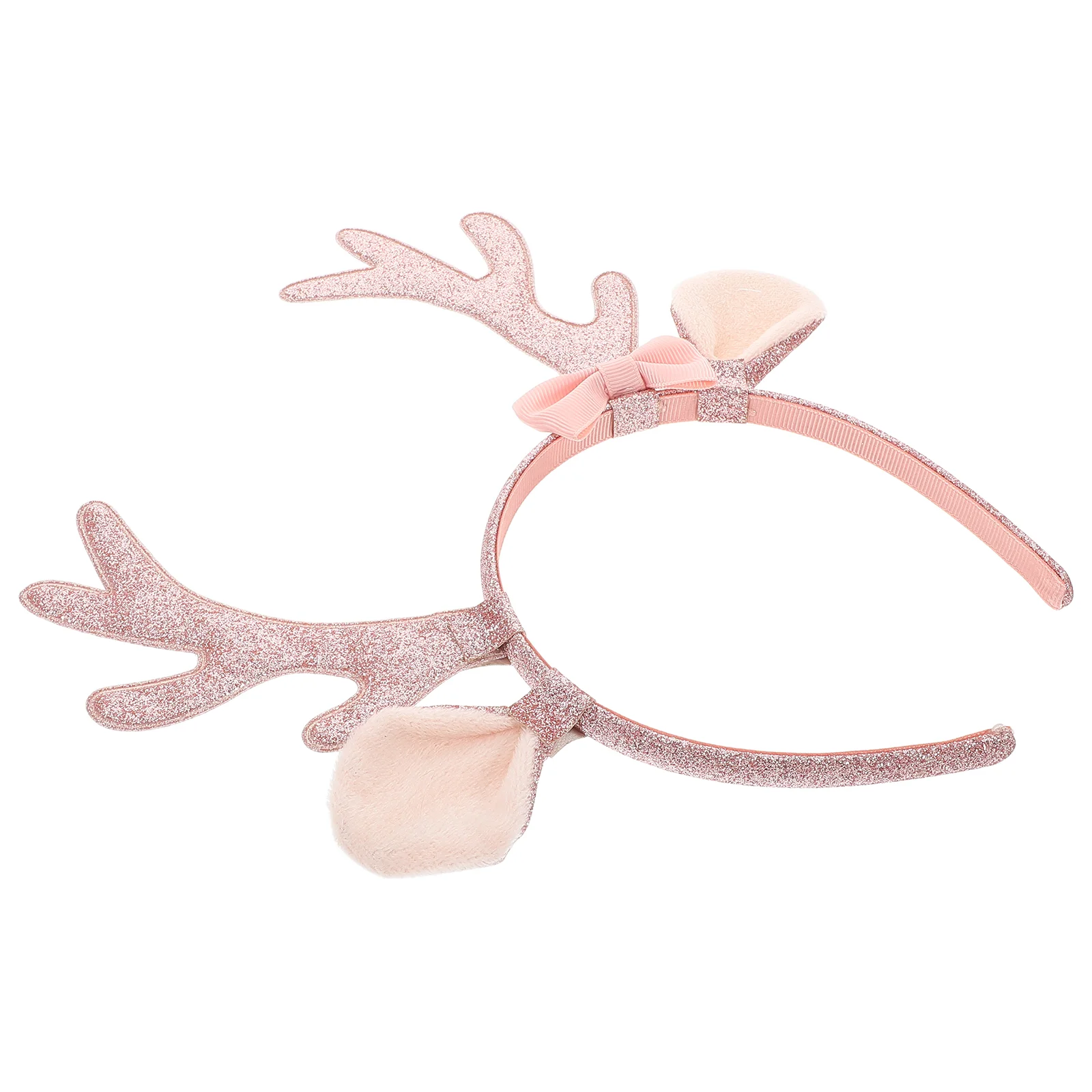 

Antler Headband Glitter Bow Reindeer Animal Ears Hair Hoop Headbands Cute Antlers Headgear