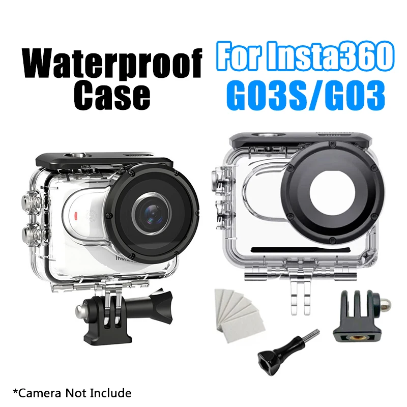 For Insta360 GO3S GO3 Case 60M Waterproof Housing Diving Pro