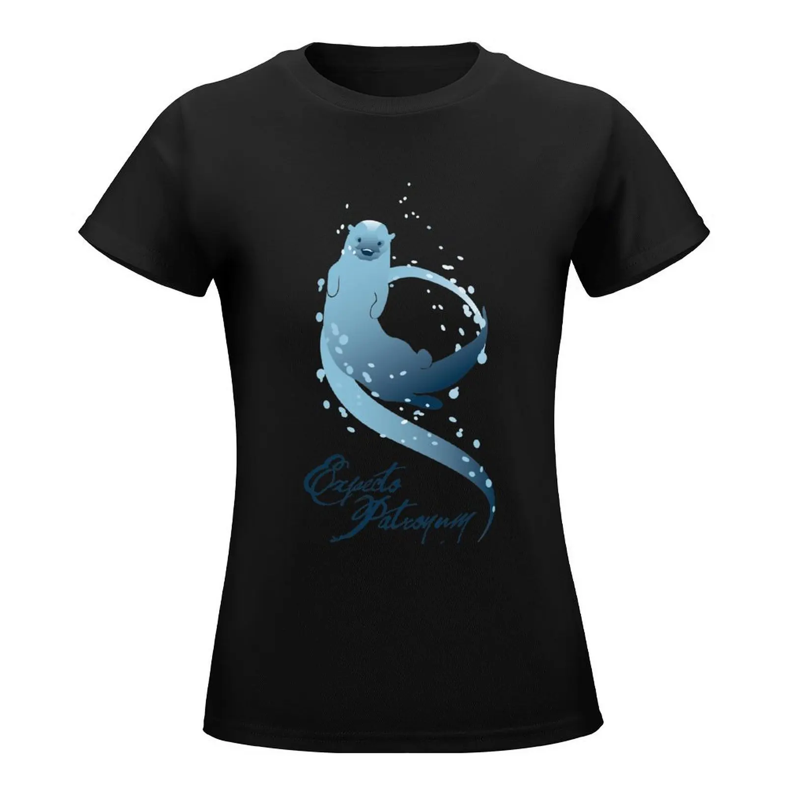 Expecto Patronum! (Otter) T-Shirt aesthetic clothes Female clothing tees Blouse tshirts for Women