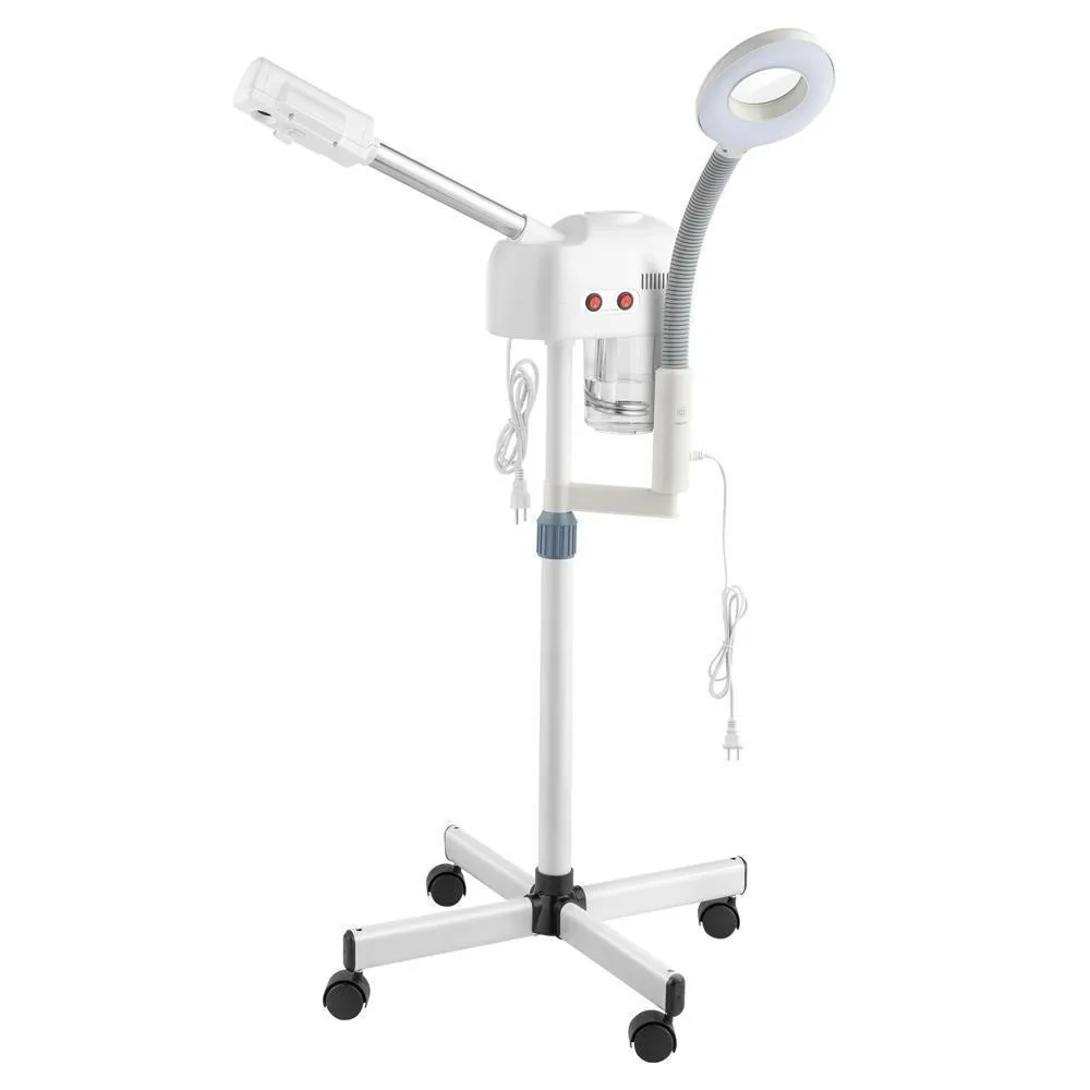 

Professional Facial Steamer with 5X LED Magnifying Lamp – 2 in 1 Ozone Steamer