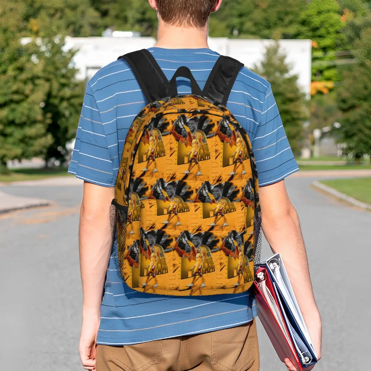 Football KM Mbappe Soccer Backpack Student BookBag Men Women School Bag Laptop Shoulder Bags