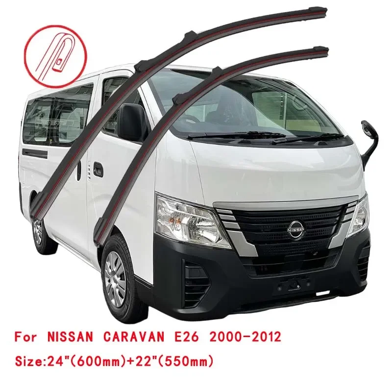 

For NISSAN CARAVAN E25 E26 2000-2012 Car Windshield Wiper Blade Front Windscreen Accessories Window Cleaning Replacement Parts