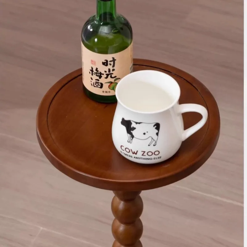 xx-Hotel Small Side Table Cute Wooden Vintage Floor End Table Round Entryway Muebles De Hogar Baratas Living Room Furniture*