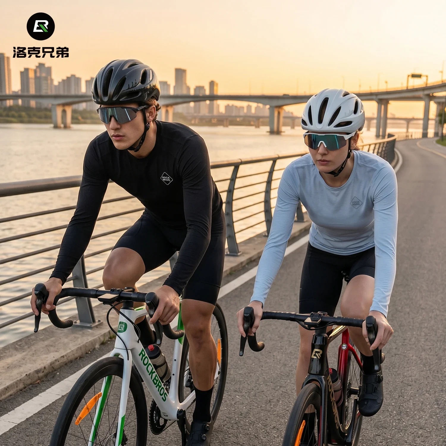 ROCKBROS Long Sleeve Cycling Top Quick Dry Breathable Soft Skin-Friendly Cycling Shirt Elastic Moisture Wicking Outdoor Jersey