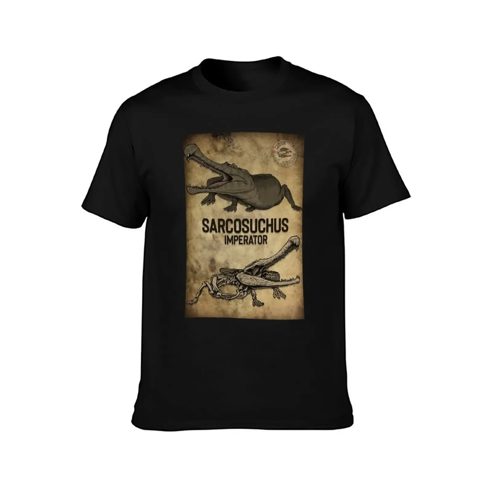 Sarcosuchus bones & scales T-Shirt rapper graphic tees luxury t-shirt gifts for boyfriend new edition t shirts for men pack