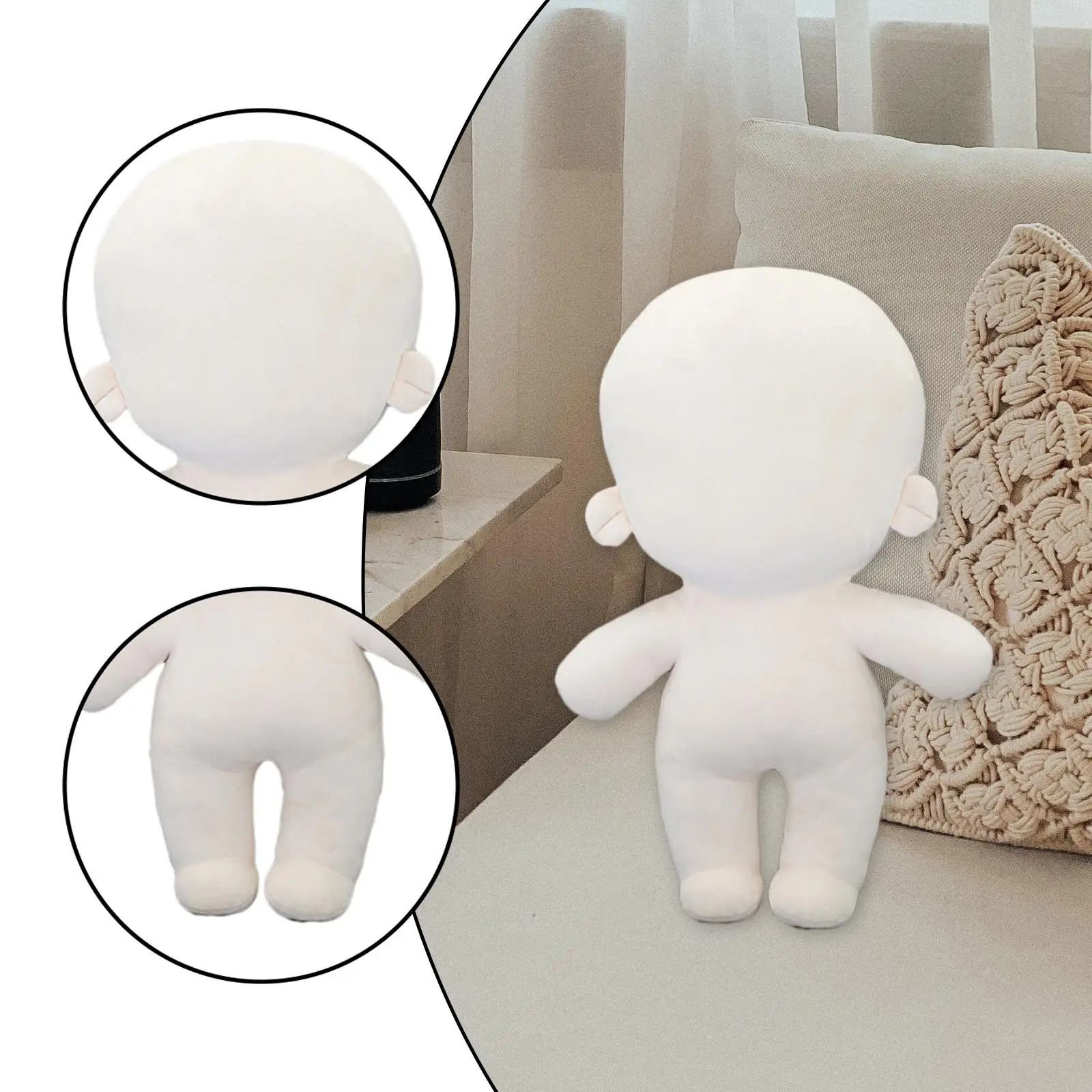 

Blank Doll Body Creative No Attribute Mannequin Cute Gifts Clothes Display Wearable Clothing Arts Crafts DIY Cotton Doll Making