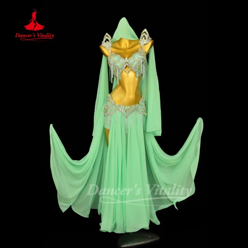 

BellyDance Set for Women Customized High-end Luxury Performance Costume Oriental Dance Competition Clothing Dancer's Vitality
