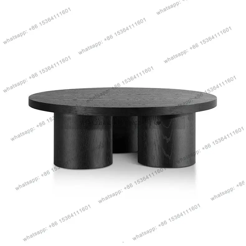

Italian modern minimalist round coffee table small apartment Nordic living room simple coffee table