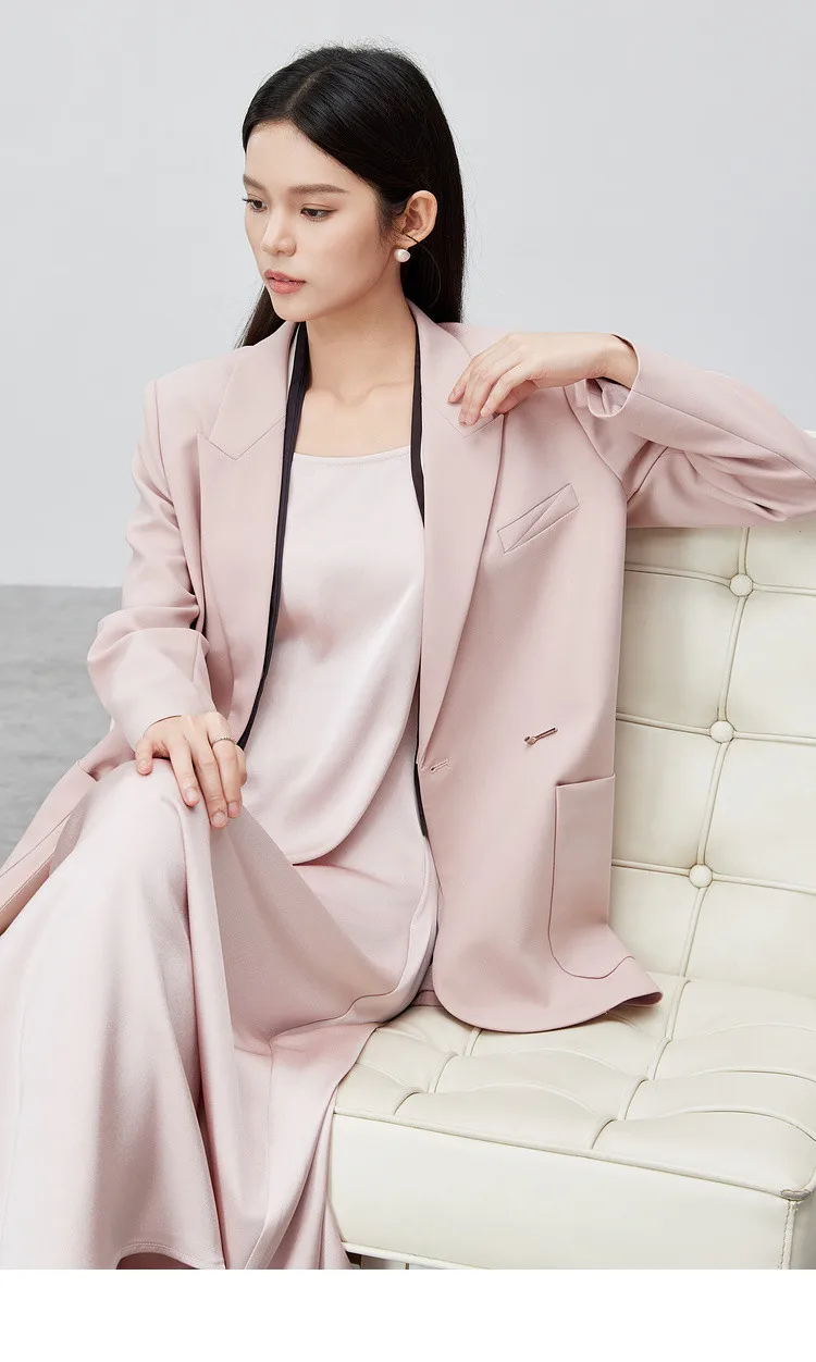 SENTUBILA Maßgeschneiderter Blazer für Damen 2026 Frühling Herbst Modetrend Elegante Anzugjacke für die Arbeit Damenbekleidung 153XC3230 – Detail 25