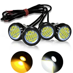 LED Eagle Eye Lamp 23mm 12SMD Daytime Running Lights Yellow White Signal Lamp Turn signal, side light, reverse light, tail light