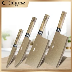 New high hardness bone knife kitchen knife, high-grade imitation wood handle sharp stainless steel fragile meat bone knife