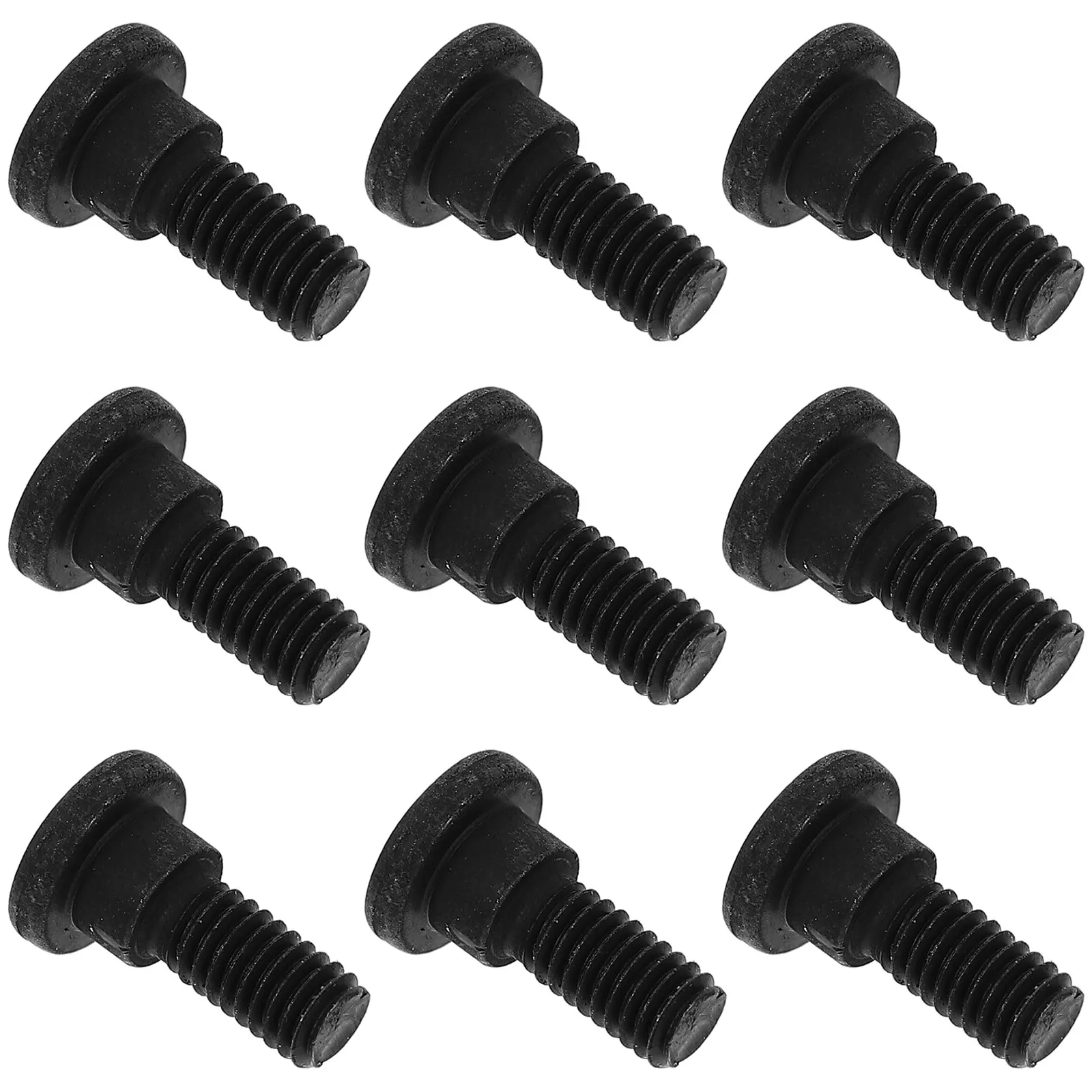 10Pcs M2.5 Socket Head Cap Screws Black Hex Allen Drive 12.9 Grade Carbon Steel Shoulder Screw Assortment for Equipment Repair