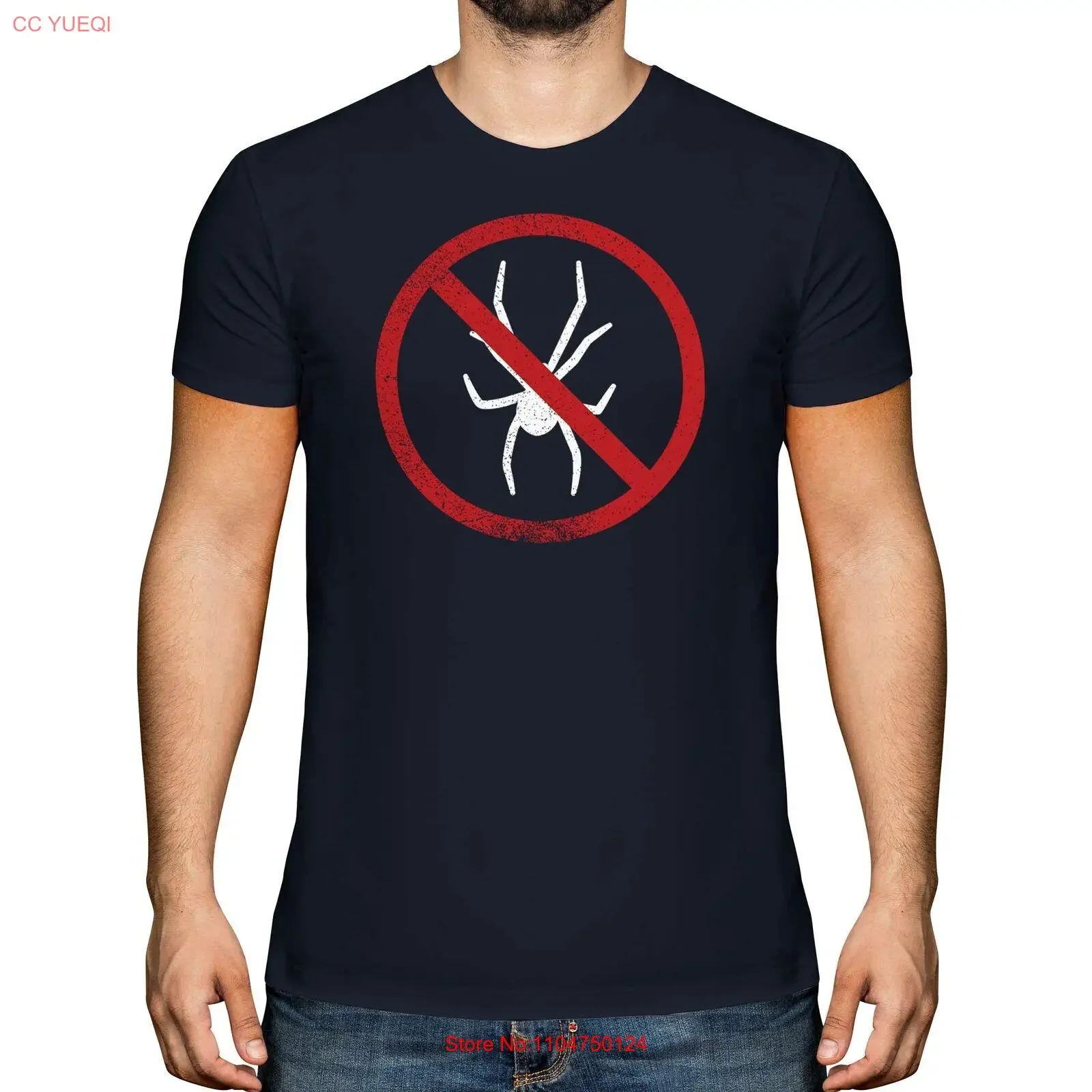 

МУЖСКАЯ ФУТБОЛКА ARACHNOPHOBIA FEAR OF SPIDERS ТОП ПОДАРОК PHOBIA SCARED винтажная стираная универсальная дышащая удобная растянутая