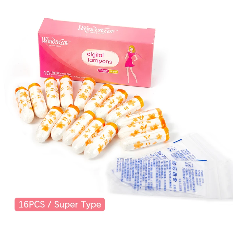 16pc Tupfer Tampons Bio-Baumwolle Vaginal Tampons Damen hygiene Damen binde