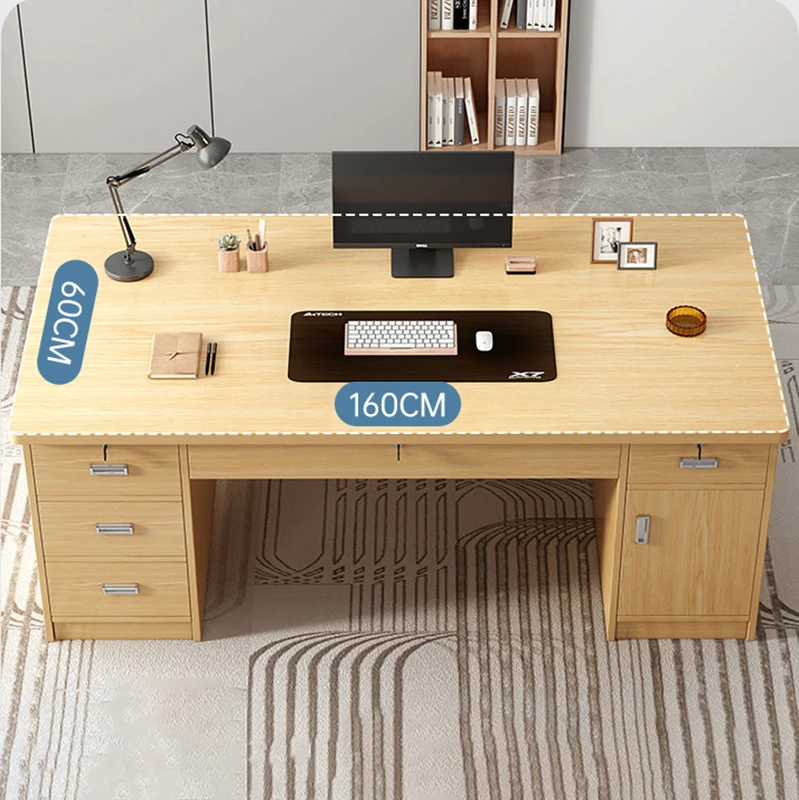 # Modern Eco-Friendly Durable Wooden Executive Office Desk With Multiple Drawers Sturdy Storage Design For Corporate Home Office