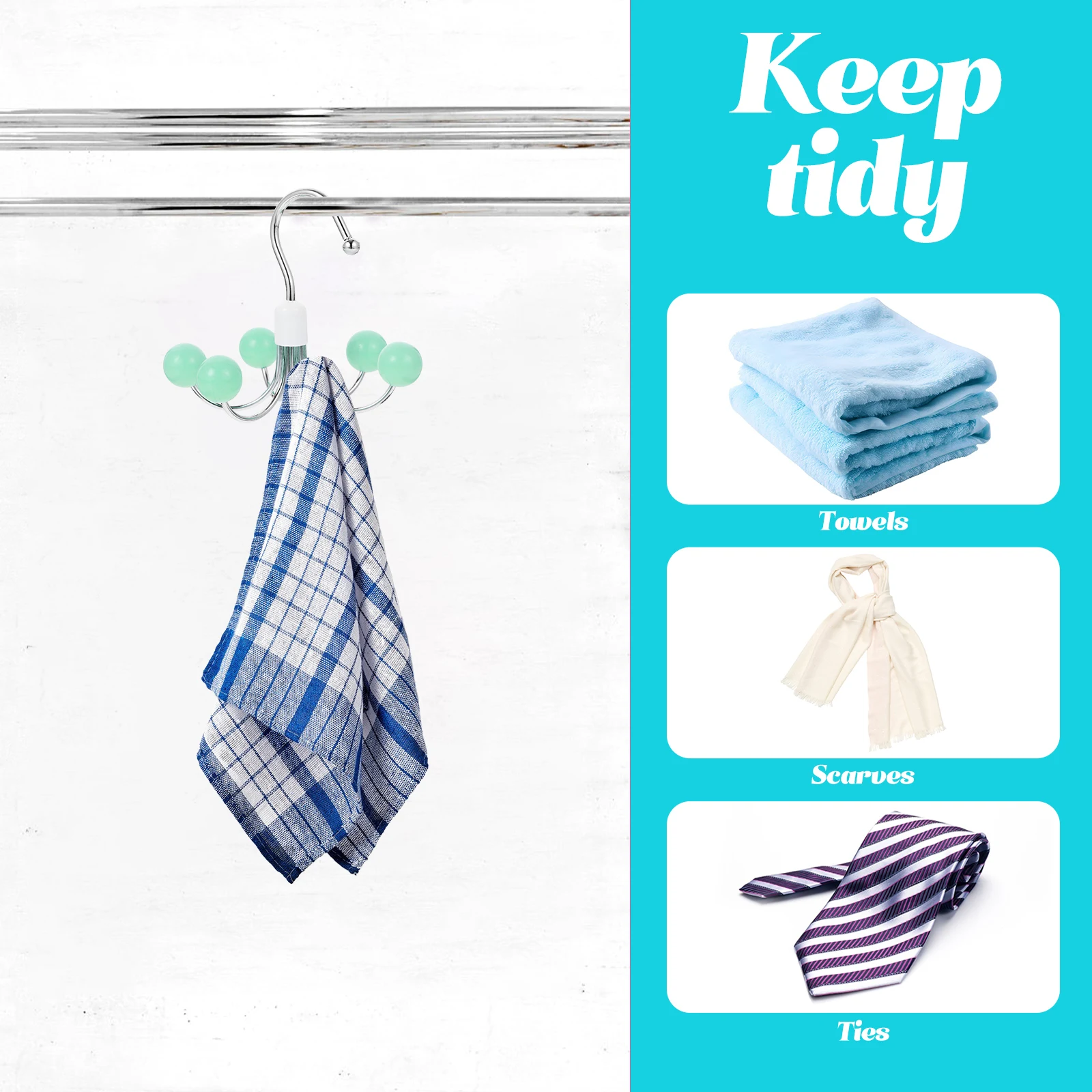 

360 Degree Rotating Hook Multifunction Hanger Closet Organizer Shoes Scarf Belt Hat Laundry Drying Rack Household Garment Hooks