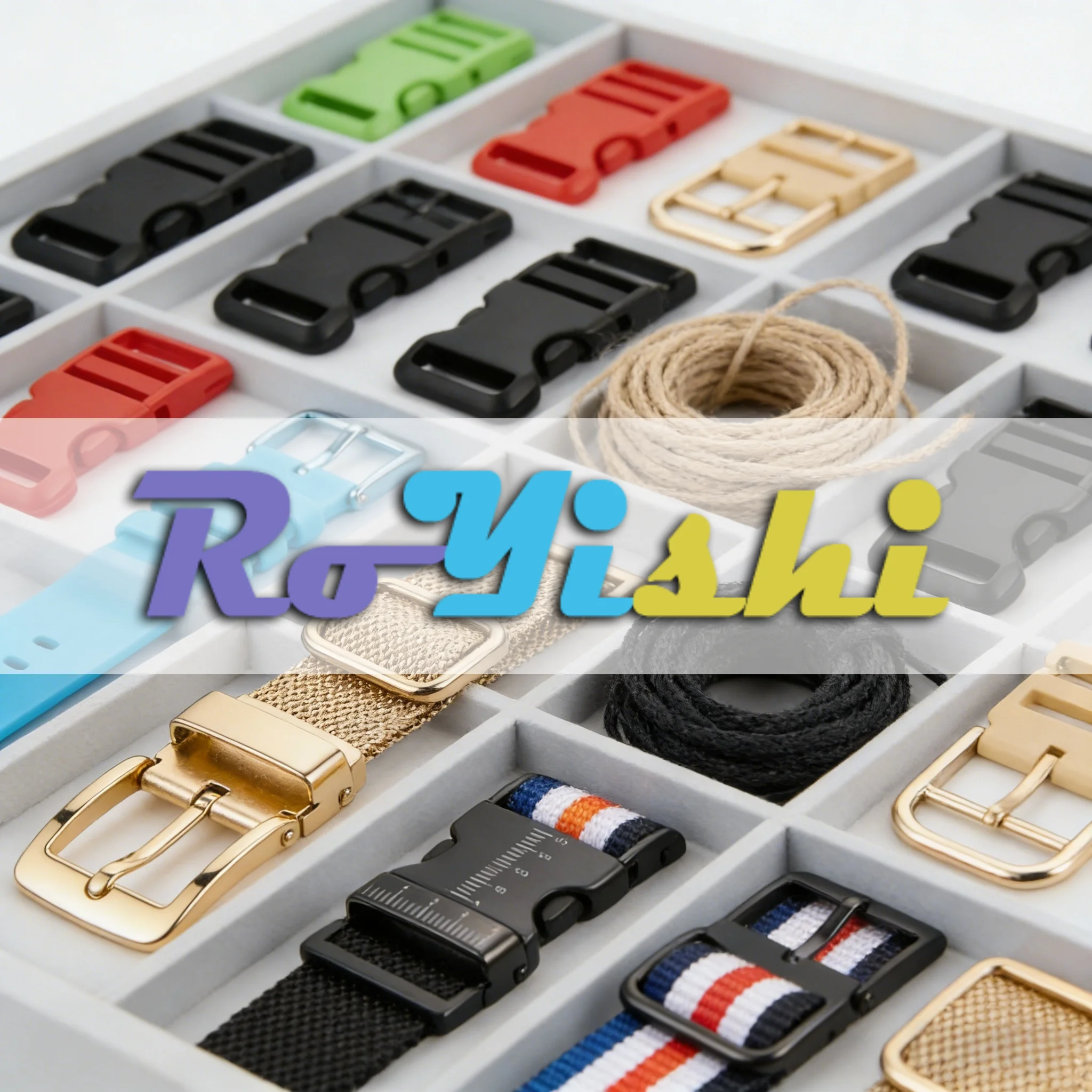 royishi-プラスチック-金属製バックル--コードロック--コードエンド--スライダーを調整してください--リボンゴムバンド--フック＆リング--大量割引