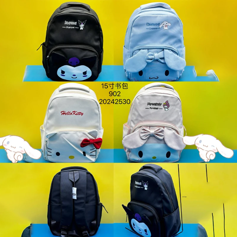 

Anime Hello Kittys Backpack School Bag Printing Cute Boy Girl Go Out Student Bags for Woman Breathable Water Proof