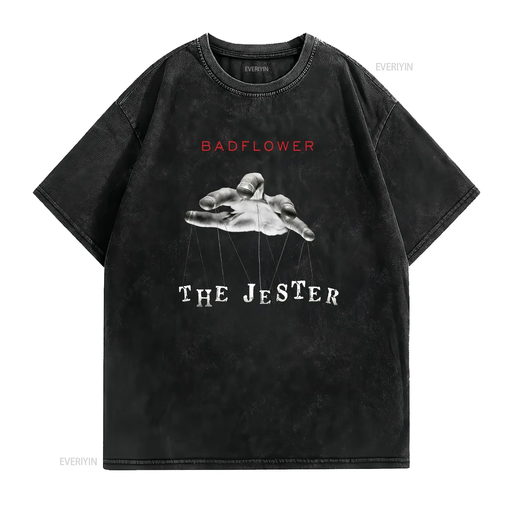Badflower The Jester Debut Album T Shirt Black All Size S 5Xl Fan KK180 vintage Washed fashion Unisex designer clothes Soft