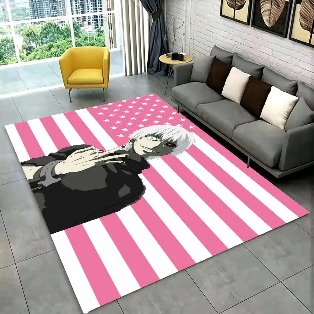 T-Tokyo Anime Ghoul Floor Mat Bathroom Absorbent Mat Rugs Simple Door Dirt-resistant Mat Home Kitchen Mat