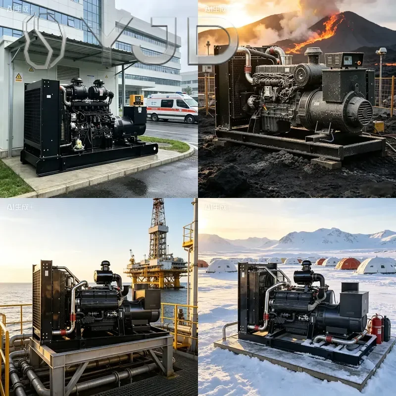 YJD Industrial FD-W2000 50-3000KW 50Hz Diesel Generator Set 1500 RPM Current Power Optional
