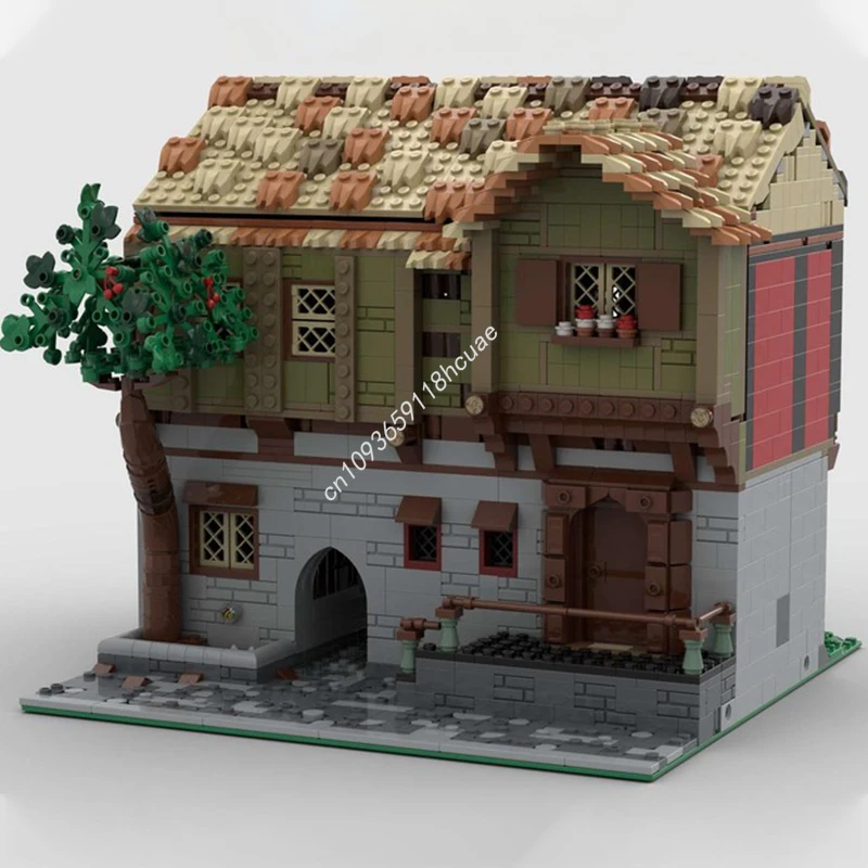 1888pcs MOC Medieval Town Square Modular Buildings Inspires Innovative Design DIY Building Kit for Creative Adults