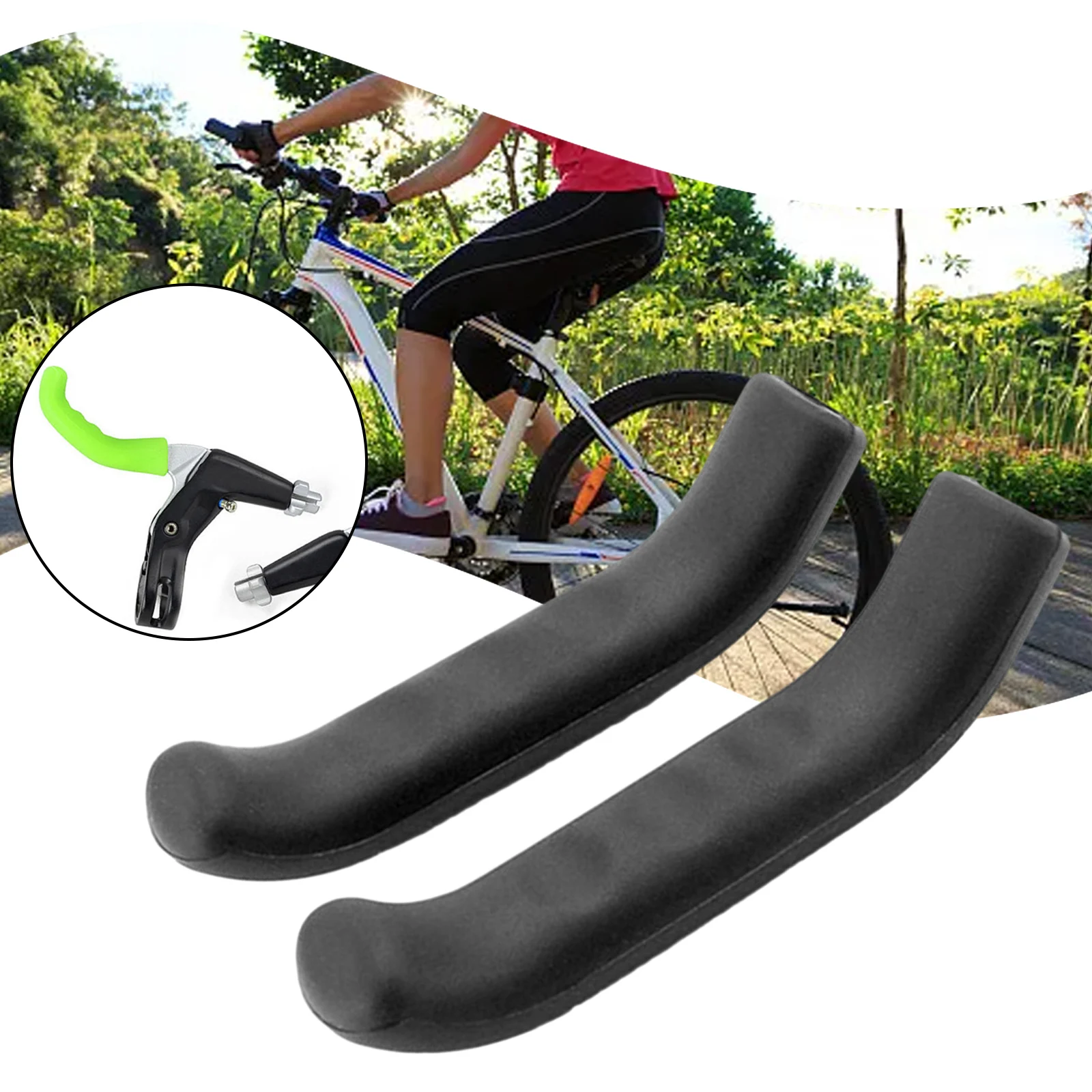 2 Stück Fahrradgriffe Fahrradbremshebel Gummiabdeckung Mountainbike Schutzgummi Lenkergriffe Abdeckung Fahrradzubehör