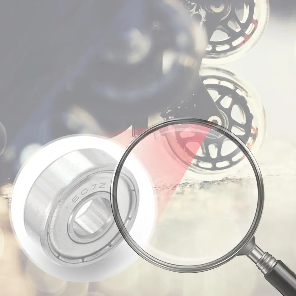 10 Stück Miniatur-Lager 607ZZ 7X19X6mm Leise Kleine Lager Rillenkugellager Mini-Kugellager Kohlenstoffstahl für Skateboard Roller