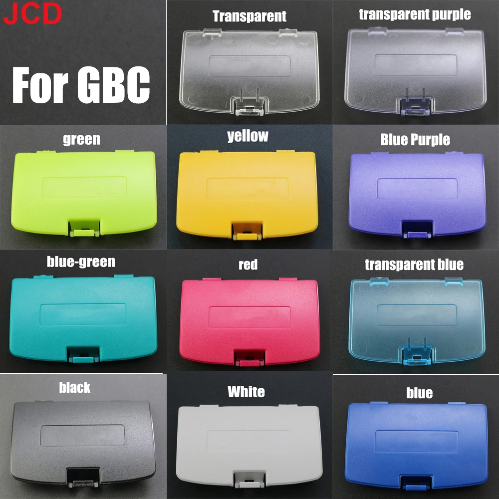 JCD 1pcs Replacement For GameBoy Color Battery Cover Lid Door For GBC Game Consoles Battery Cover Pack Back Door Shell