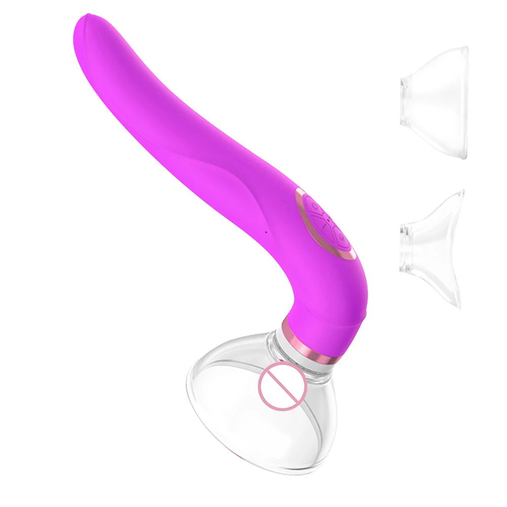 Tongue Licking Vibrator Tongue Stimulator Labia Breast Inhale Enlarge Massage Vacuum Cup Pump Inhale