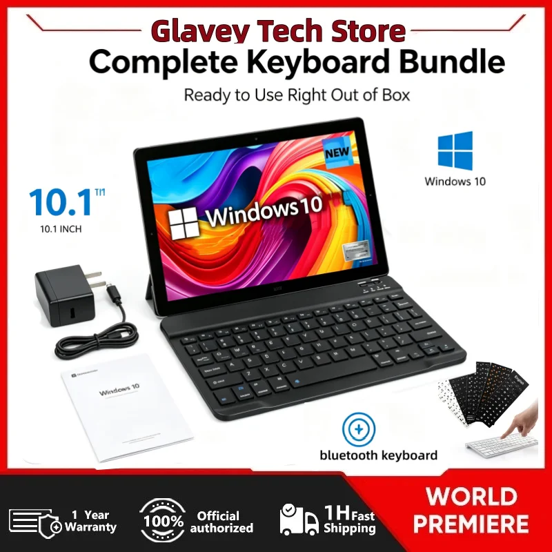 10.1 INCH 4GB RAM 64GB ROM T10 DS102 WINDOWS 10 Tablet PC 1280*800 IPS Screen WIFI Dual Core Dual Camera