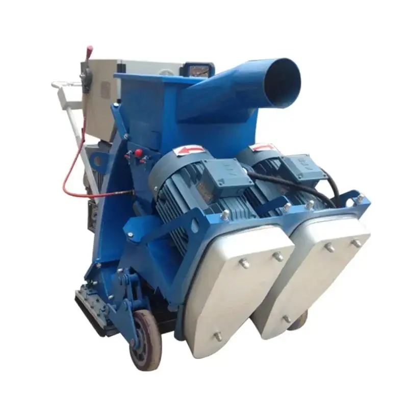 Portable Concrete Paver Shot Blasting Machine Rust Removal Mobile Blaster Min Steel Plate Sheet Shot Blasting Cleaning Machine