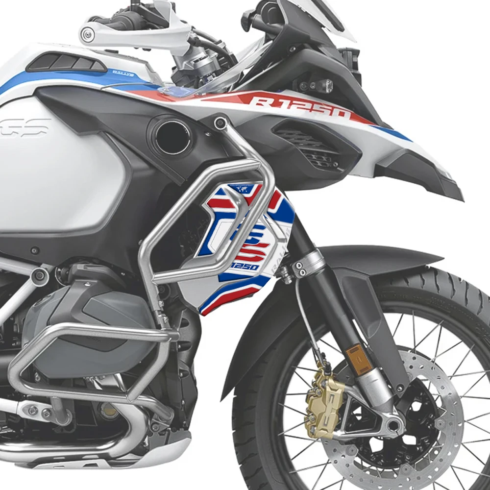 Motocicleta Radiator Guard para BMW, Gel 3D, Protetor de Pintura, Decalque, Adesivo, R1250GS, Aventura, Edição de Troféu, 2019, 2020, 2021, 2022, 2023