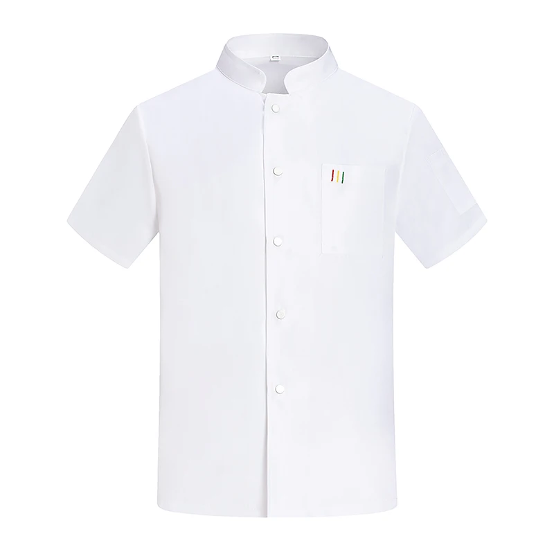 Oddychający mundur kuchenny z siatki Hotel Canteen Back Kitchen Chef Odzież robocza Męskie damskie Koszule kucharskie Catering