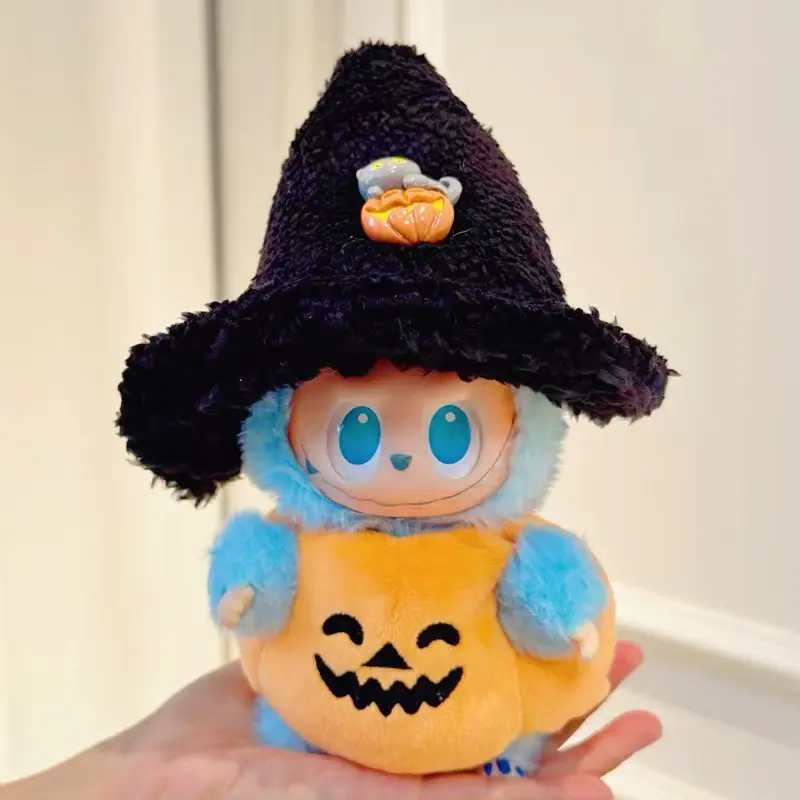 1 Set Labubu Halloween Pumpkin Devil Outfit Party Costume For 1st 2nd 3rd Generation Doll Baby Clothes Cosplay Gift Collection