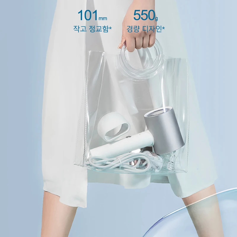 MIJIA H500 Water Ion Hair Dryer Professional Blow Hair Dryer Negative Ionic Blower Electric Dryer Hair CN Version With Adapter)
