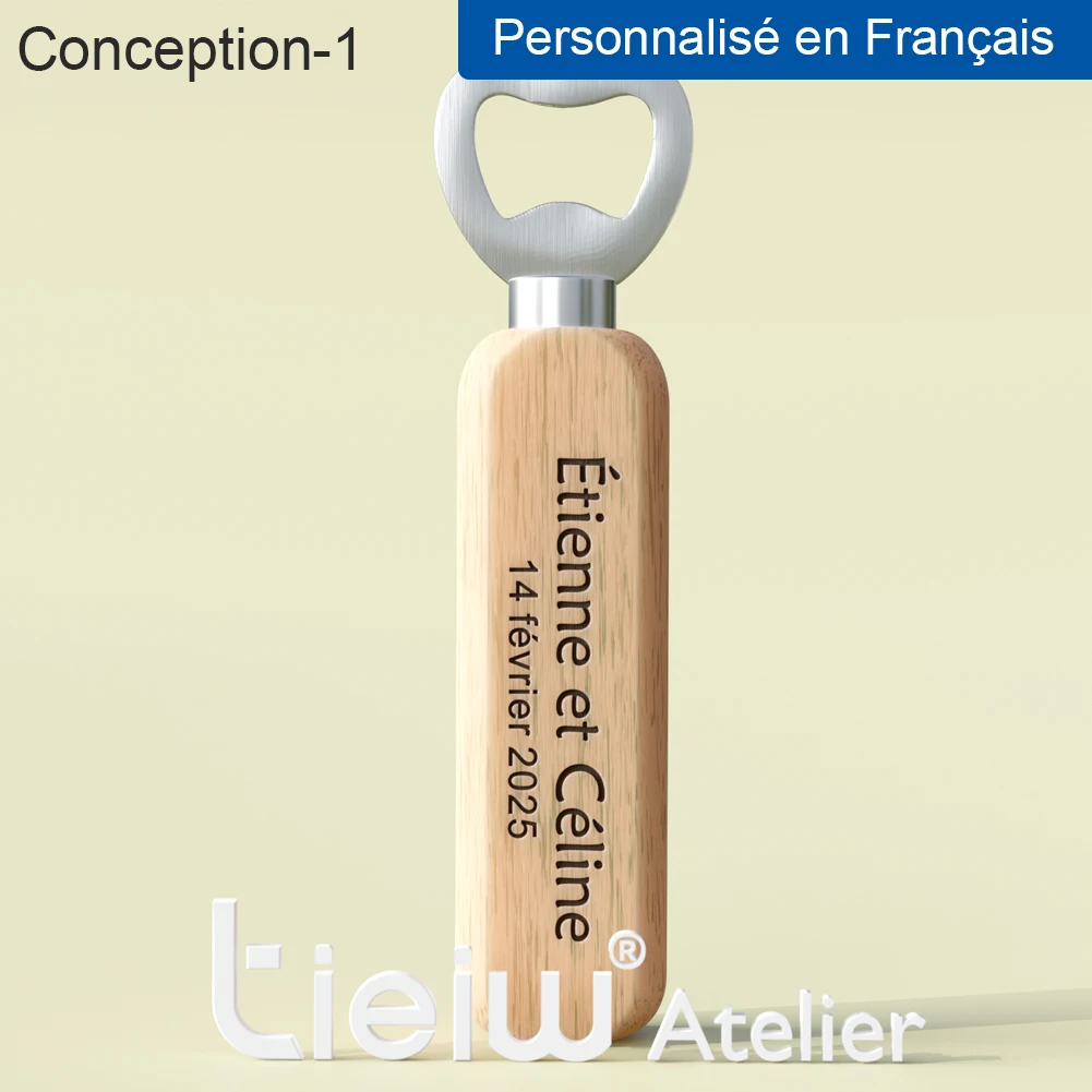 12 STKS Aangepaste Huwelijkscadeau Flesopener Bruiloft Gunsten voor Gasten Gepersonaliseerde Houten Opener als Cadeau voor Bruiloft Decoratie