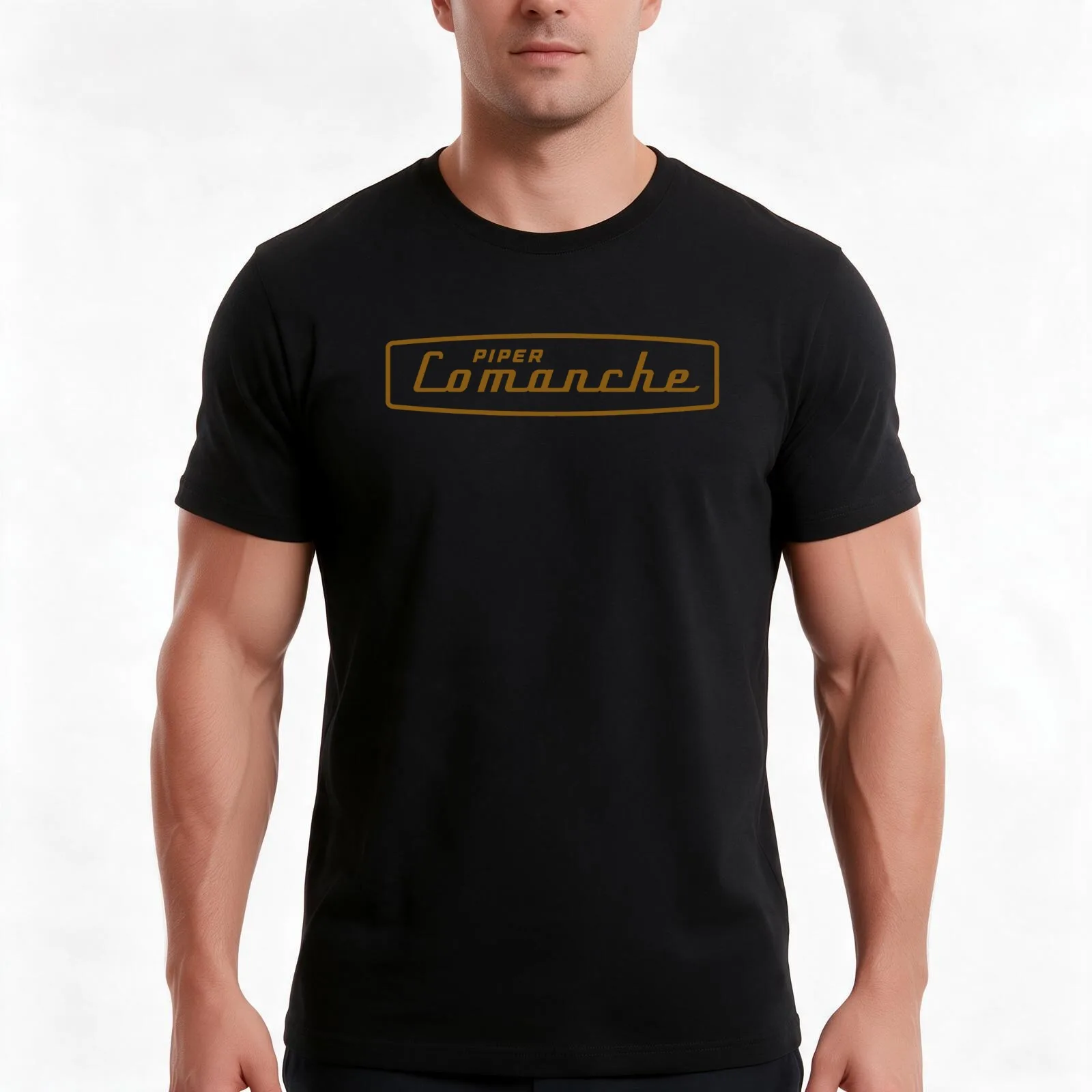 comanche piper T-Shirt, Summer Casual Cotton Tee, Oversized Streetwear Tops, Vintage Graphic Print, Loose Fit Short Sleeve