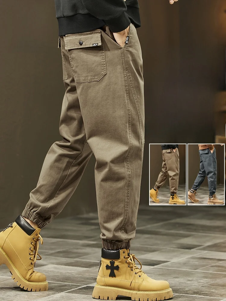 

Rn American Retro Trousers Men's Loose Casual Pants Spring New Faion Brand Workwear Long Pants Youth Vitali Straight Leg