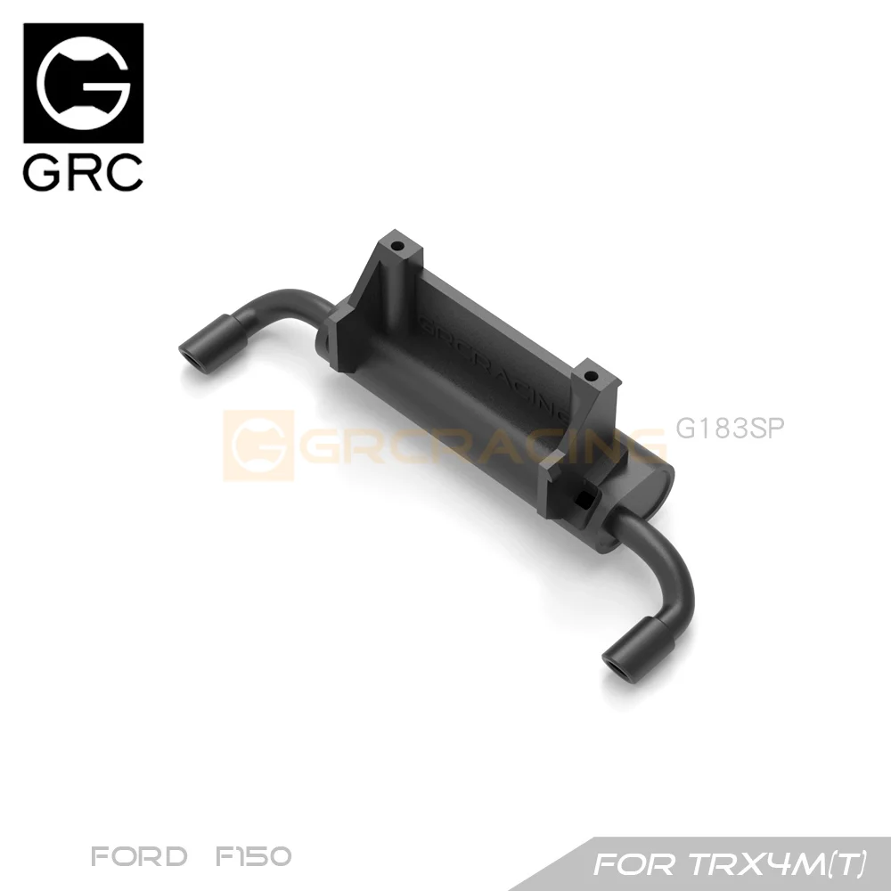 GRC Exhaust Pipe Escape-pipe Simulation Decoration 3D Printed for TRX4M / TRX4MT Ford F-150 F150 Pickup Option Parts#G183SP